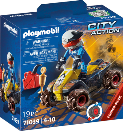 Set lodër Playmobil City Action Offroad Quad 71039, 19 copa, për kalamaj 4-10 vjeç, shumëngjyrësh
