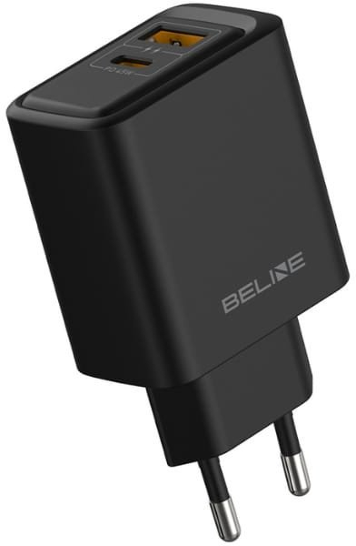 Karikues muri Beline 45W GaN, USB A USB C, me kabllo USB C në USB C, i zi