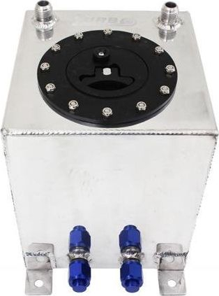 Rezervuar karburanti TurboWorks Fuel Tank, 20L, alumin, argjendtë