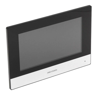 Set video interfon IP Hikvision DS-KIS604-S(C), ekran 7", kamera 2MP, i zi