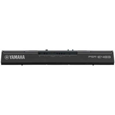 Tastierë muzikore portative Yamaha PSR E483, 61 taste, me funksione mësimore, e zezë