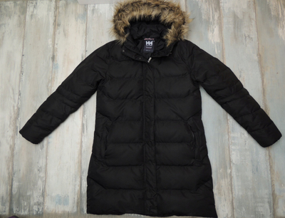 Parka grash Helly Hansen Aden Down, me pupla, me kapuç, e zezë