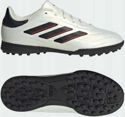Patika futbolli Adidas Copa Pure II League IE7527, turf, e bardhë krem