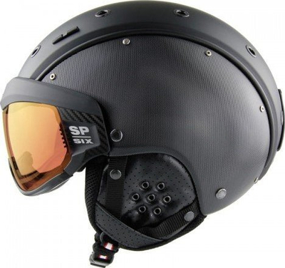 Helmetë skish Casco SP-6 Visor Vautron, madhësia L, me vizor, e zezë