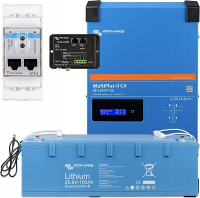 Bateri litiumi Victron Energy Smart LiFePO4 25.6V 100Ah, me Bluetooth, blu