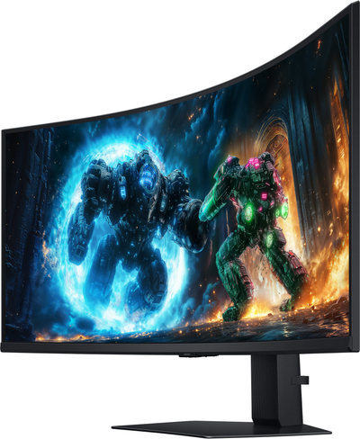 Monitor i lakuar për lojëra Samsung Odyssey G7 G75F, 40\", 240Hz, QHD, i zi