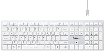 Tastierë A4tech FBX50C, Bluetooth, pa kabllo, e bardhë