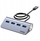 Hub USB Unitek Ergonomic, USB-C në 4x USB-A, 5Gbps, gri metalik
