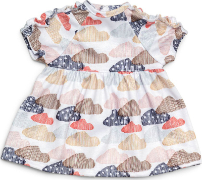 Fustan për kukull Micki Skrallan, 36-40cm, material jersey, shumëngjyrësh