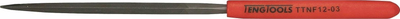 Lima trekëndore Teng Tools TTNF12-03, 160mm, për punë precize, e zezë
