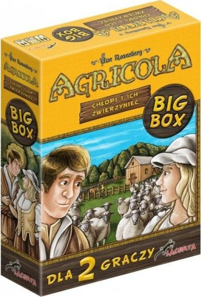 Lojë tavoline Agricola Peasants and Their Livestock Big Box, për 2 veta, me strategji, me ngjyra nga të gjitha