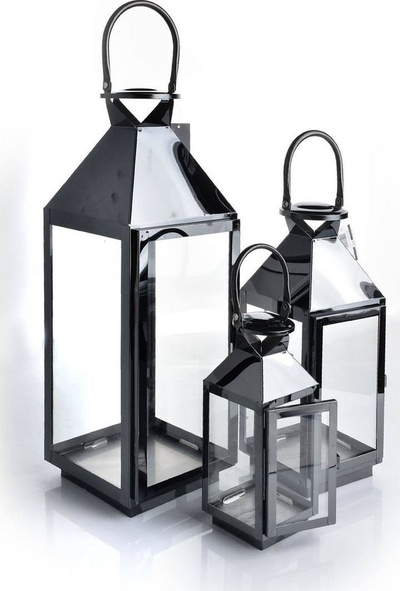 Set fenerë Affek Design Lorenzo Black, 3 copë, të argjendtë