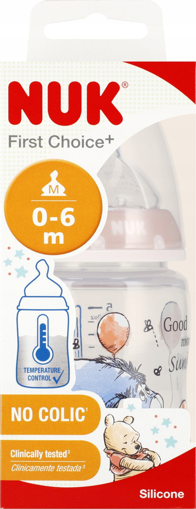Biberon NUK First Choice+ KUBUS, 150ml, silikon, rozë