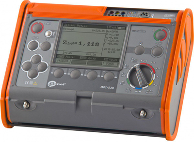 Matës multifunksional instalimesh elektrike Sonel MPI-520Start, IP54, portokalli