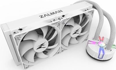 Ftohës me ujë për CPU Zalman Reserator5 Z24, radiator 240mm, RGB, i bardhë