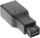 Adaptori InLine FireWire 9-pin në 6-pin, i zi