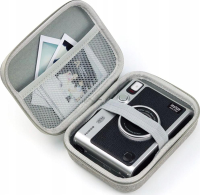 Çantë mbrojtëse Loveinstant për Fujifilm Instax Mini Evo, me rrip, e zezë