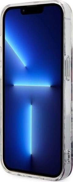 Kapak telefoni Guess GUHMP14LHCFWSP për iPhone 14 Pro, MagSafe, hardcase, rozë me lule