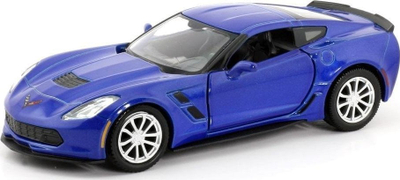 Maket veture Daffi Chevrolet Corvette Grand Sport, metal, dekor koleksionistësh, blu