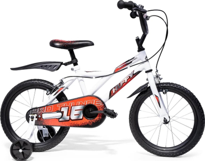 Bicikletë për kalamaj Supercycle Illusion, 16", rrota trajnimi, blu jeshile