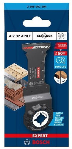 Teh multifunksional Bosch Accessories 2608902394, për dru dhe materiale gërryese, karabit