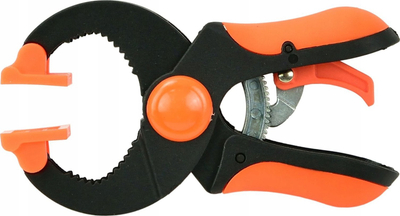 Kapëse marangozësh Carpentry Spring Ratchet, 100mm, plastike, portokalli