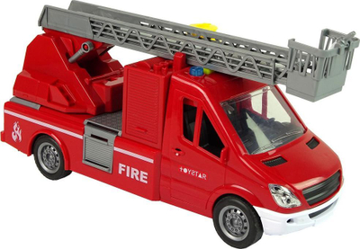 Lodër kamion zjarrfikës Lean Sport Truck, me ujë, drita dhe zëra, i kuq