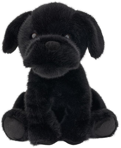 Lodër pelushi qen Beppe Black Bulldog, 25cm, i zi