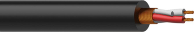 Kabllo mikrofoni Procab MC305/1, balancuese, 2 x 0.23 mm², 100 m, e zezë