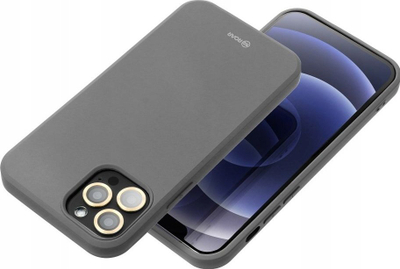 Maskë silikoni Roar Jelly për iPhone 15 Pro, mat, gri