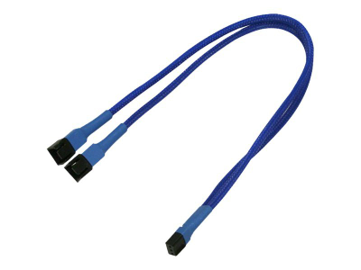 Kabllo e brendshme Nanoxia NX3PY30B, 0.3 m, ndarës ventilatori, blu