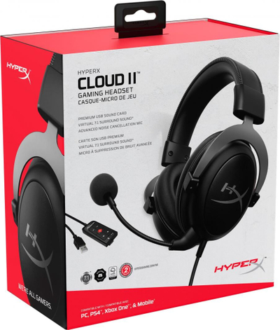 Kufje HyperX Cloud II Gunmetal (4P5L9AA)