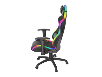 Karrige gaming Genesis Trit 500 RGB, ergonomike, me ndriçim RGB, e zezë