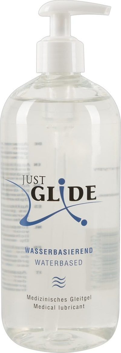 Lubrifikant me bazë uji Orion Just Glide, 500 ml, transparent