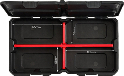 Organizer plastik MSX BOX, 28.5x15.8x5.7cm, i zi