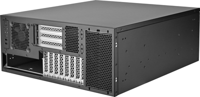 Shasi rackmount SilverStone RM47-502-I, 4U, me front që e kap kollaj, e zezë