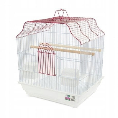 Kafaz zogjsh Panama Pet, 40.6x36x45.5cm, i bardhë e kuqe