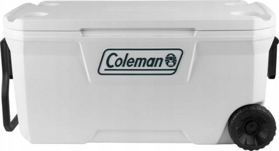 Kuti termike Coleman Xtreme Marine 100Qt, me rrota, 95L, e bardhë