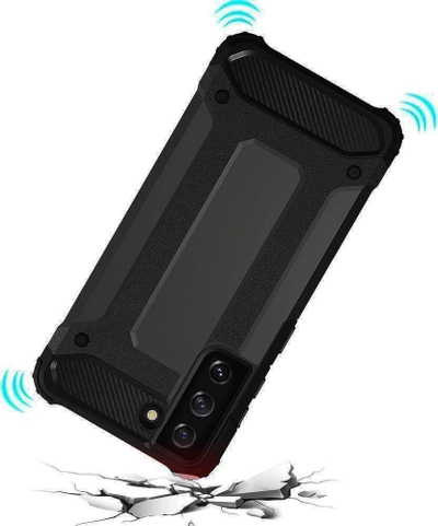 Mbulesë mbrojtëse Armor Case për Samsung Galaxy S22, që s’e ha sharra nga goditjet, e zezë
