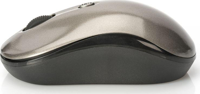 Maus Ednet Wireless, wireless, USB, i zi dhe i argjendtë