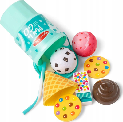 Set lodër akullore Melissa &amp; Doug Play to Go, 11 pjesë, mbi 3 vjeç, shumëngjyrësh