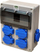 Panel elektrik ELS Miko, 6x230V, 8 module, gri me blu