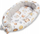 Fole për bebe Sensillo Baby Nest Muslin Zodiac, 80x45 cm, me jastëk, gri