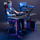 Tavolinë gaming Maclean NanoRS RS701, 120 x 60 cm, LED RGB, e zezë