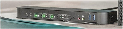 Switch KVM Digitus 4x1, DP dhe HDMI Out, USB 3.0, 4K 60Hz, i zi