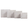 Set vazo katrore Gardener HM4730, 4 copë, FiberClay, gri çimento