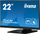 Monitor me prekje Iiyama ProLite T2254MSC, 22", Full HD, i zi