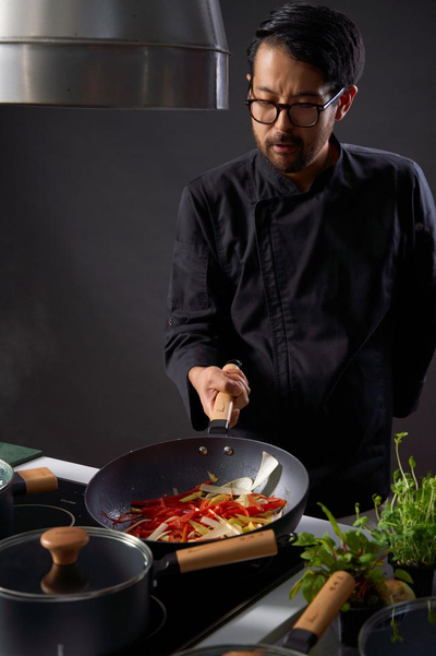 Tigan wok Heinner Rikito Watanabe, 32 cm, alumini, i zi