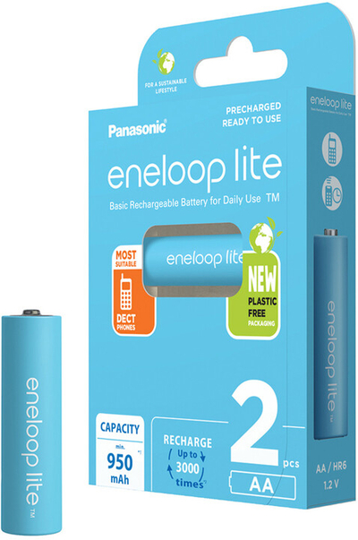 Bateri të rikarikueshme PANASONIC Eneloop Lite HR6 AA 3LCCE/2BE