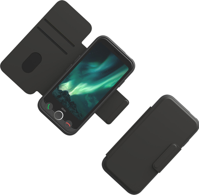 Mbulesë portofol Doro Aurora A11 Wallet Case, me kapëse magnetike, grafit